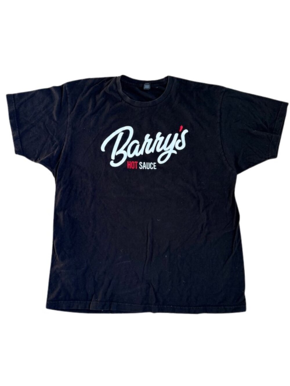 Barry’s Hot Sauce Graphic T-Shirt Black Size XL Casual Streetwear